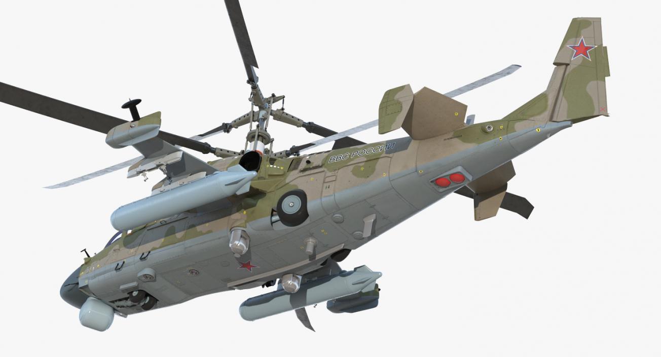 3D Kamov KA52 Black Shark Attack Helicopter Hokum A model