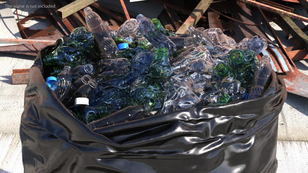 3D Full Trash Bags Collection