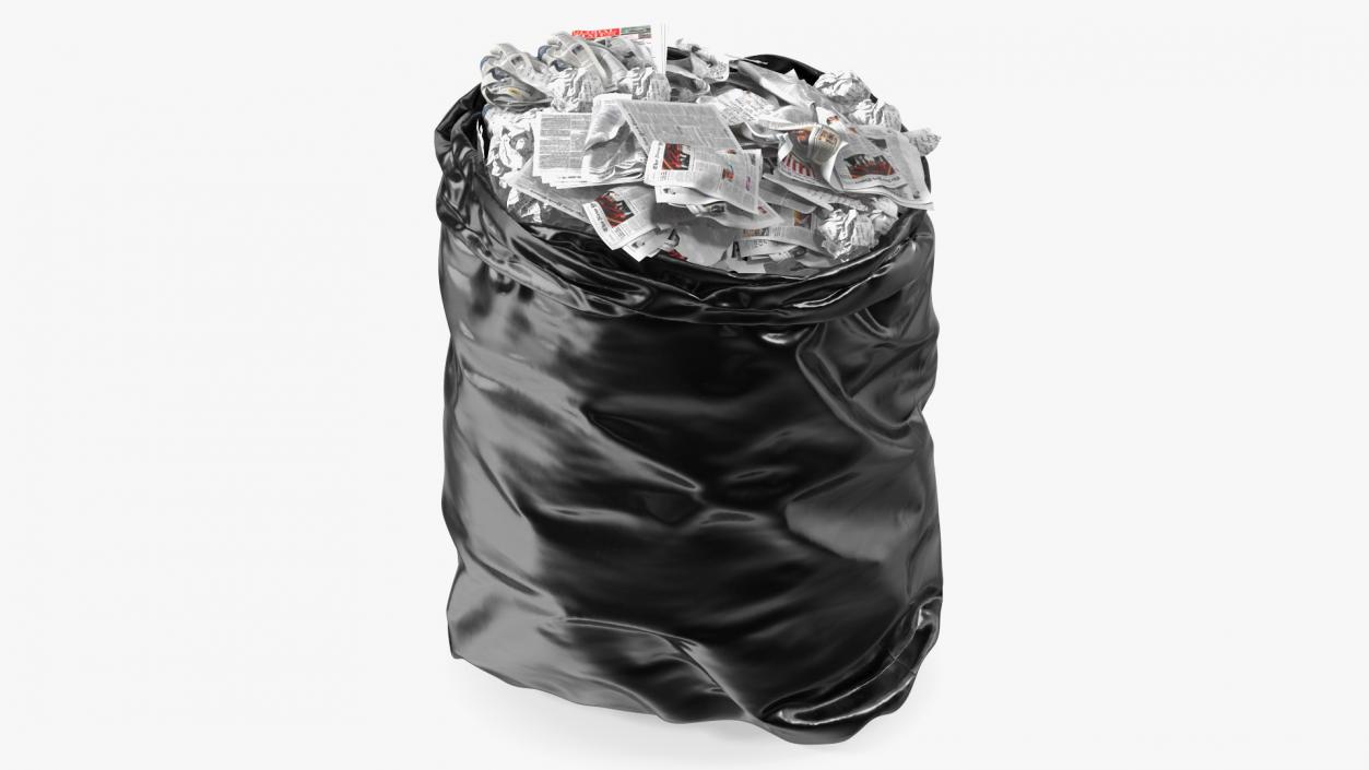 3D Full Trash Bags Collection