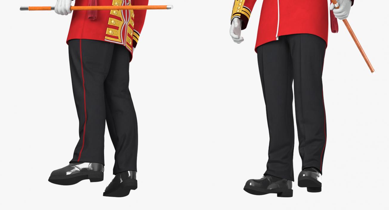 Irish Guard Sergeant Standing 3D model