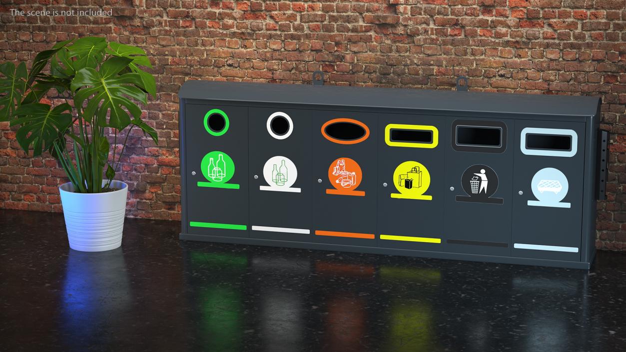 3D Garbage Containers model