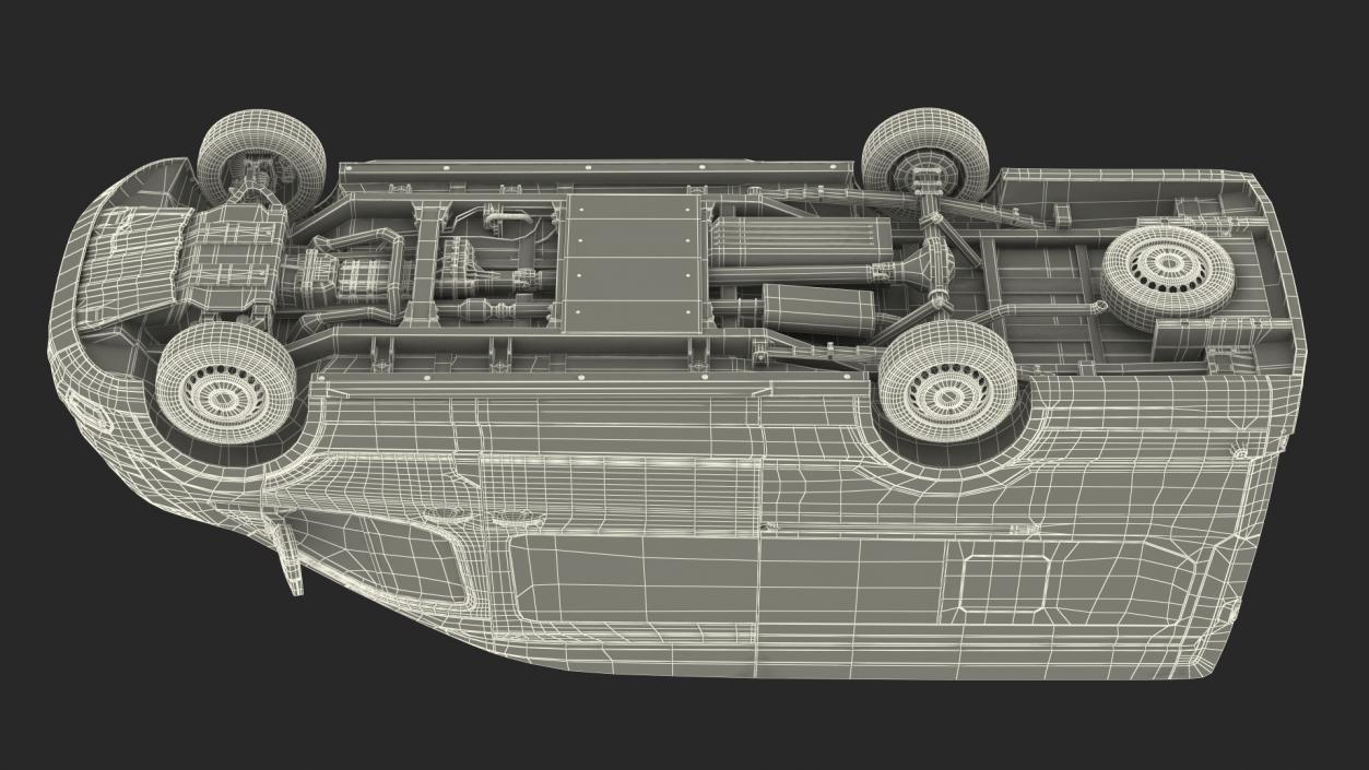 3D Ford Transit Van 2020 Rigged model