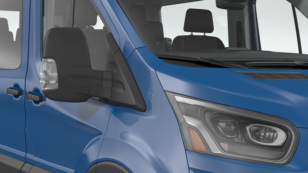 3D Ford Transit Van 2020 Rigged model