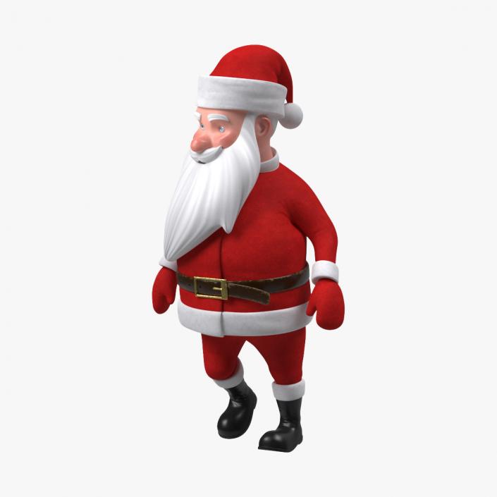 3D model Santa Claus Cartoon Rigged for Maya