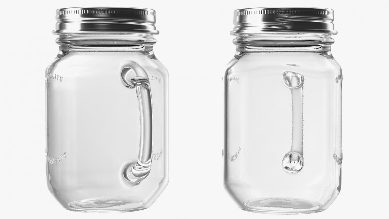 3D model Glass Sipper Drinking Jar