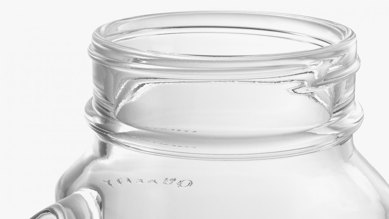 3D model Glass Sipper Drinking Jar