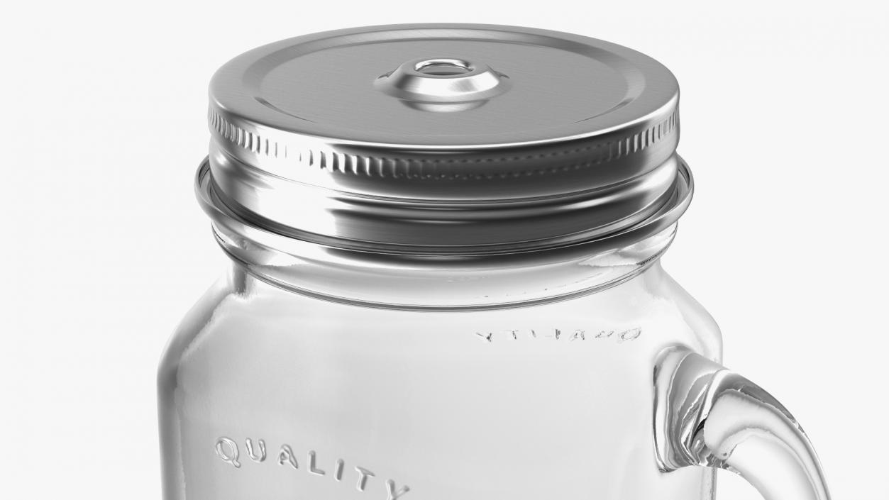 3D model Glass Sipper Drinking Jar