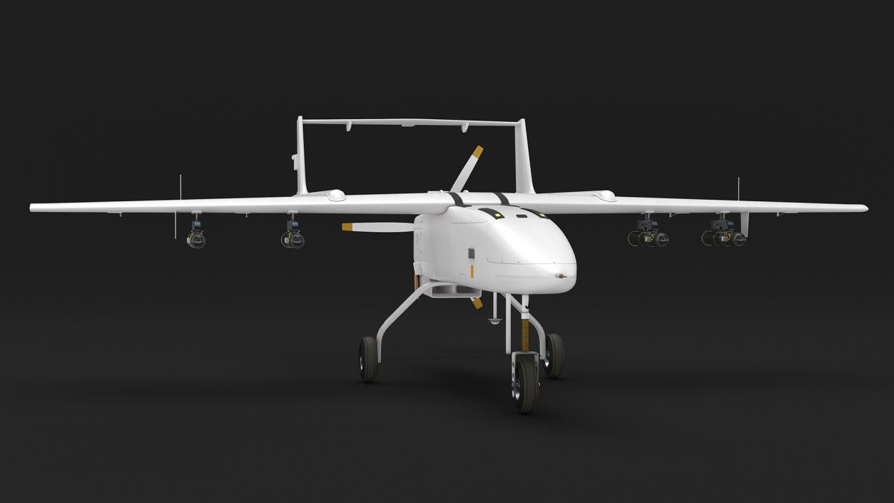 Unnamed Attack UAV White 3D model