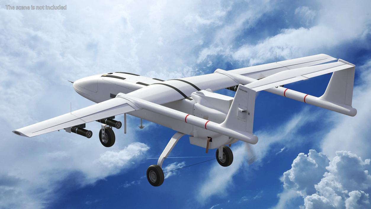 Unnamed Attack UAV White 3D model