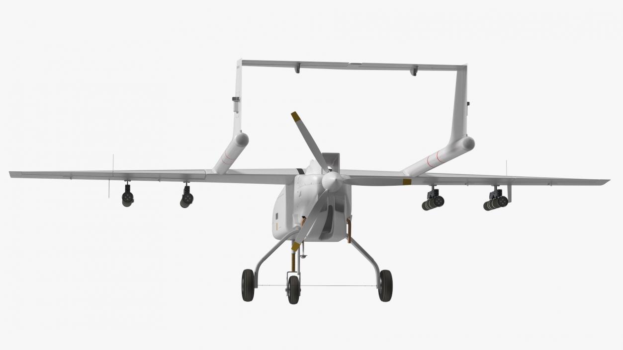 Unnamed Attack UAV White 3D model