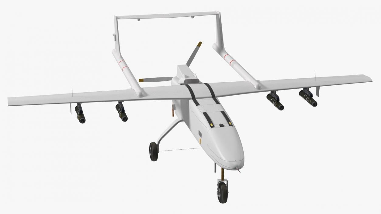 Unnamed Attack UAV White 3D model