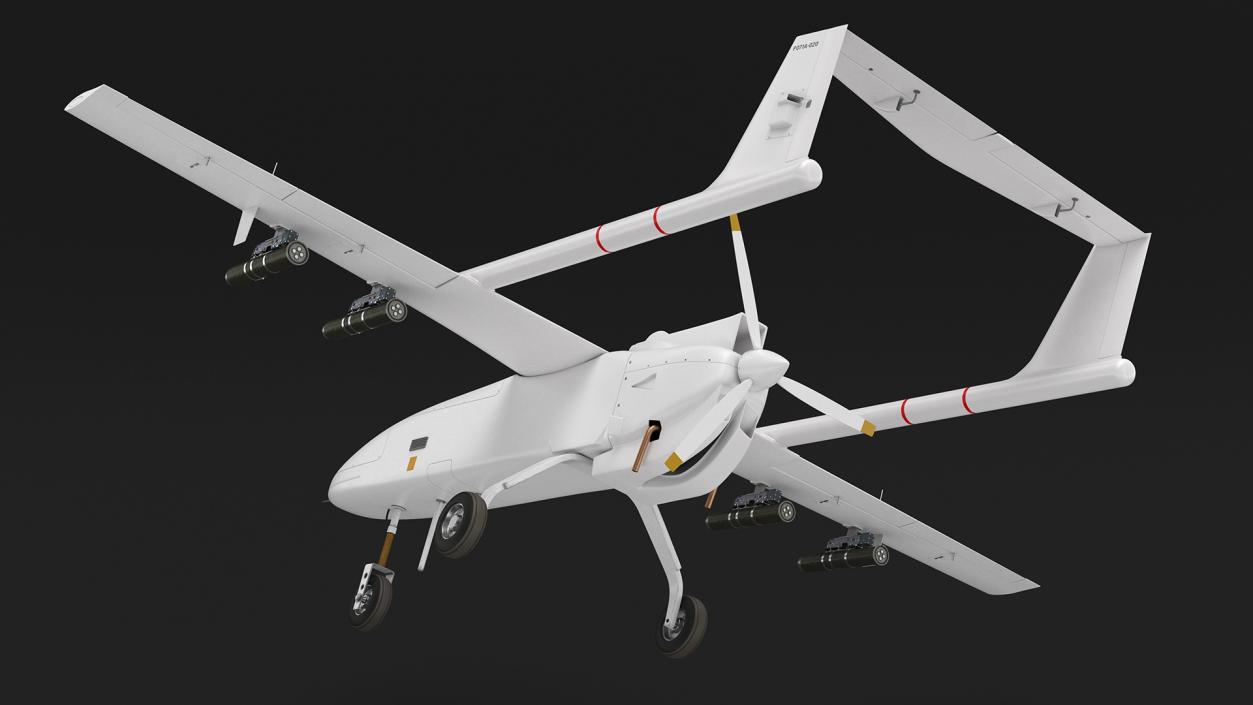 Unnamed Attack UAV White 3D model