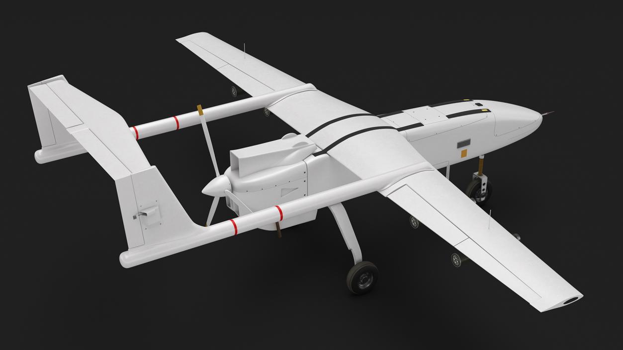 Unnamed Attack UAV White 3D model