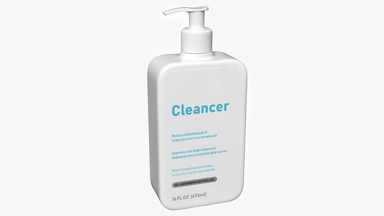 Cleanser Dispenser Bottle 473 ml 3D