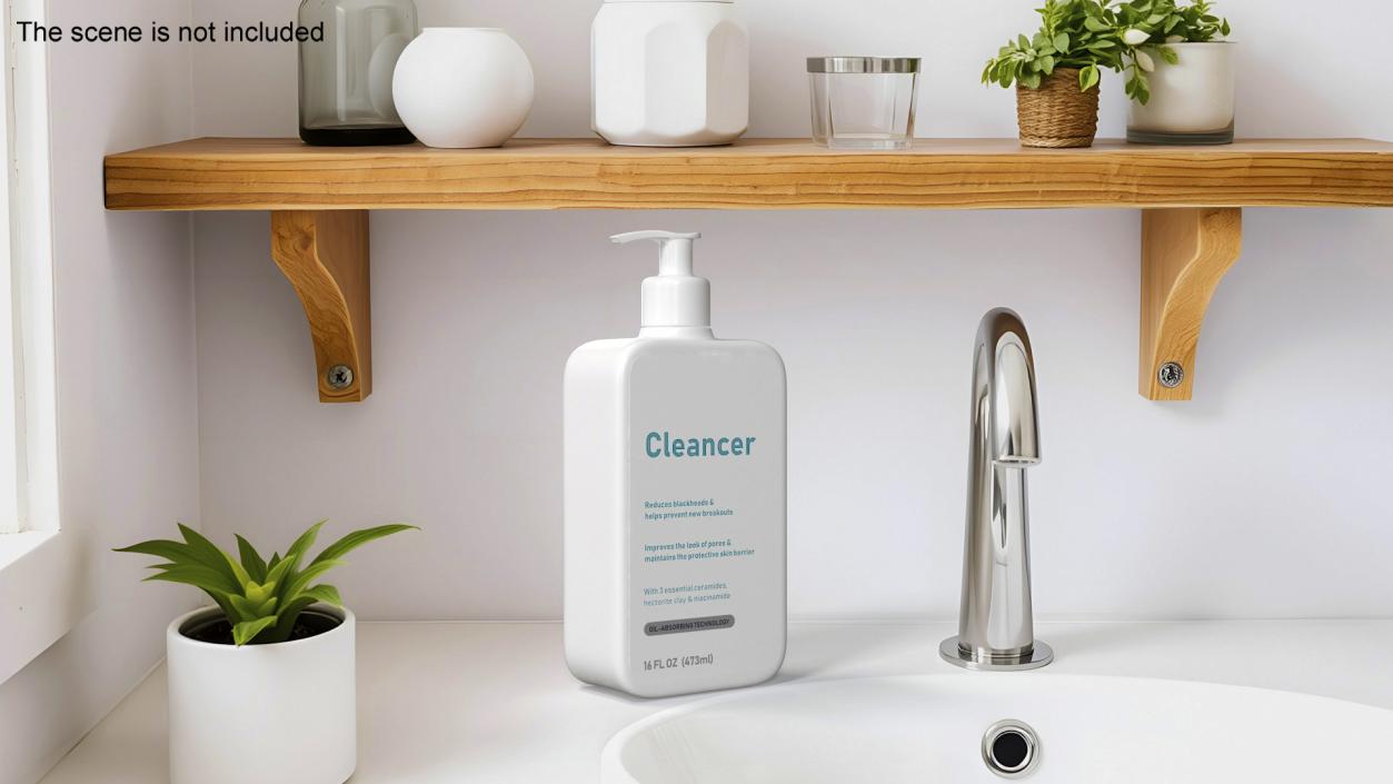 Cleanser Dispenser Bottle 473 ml 3D