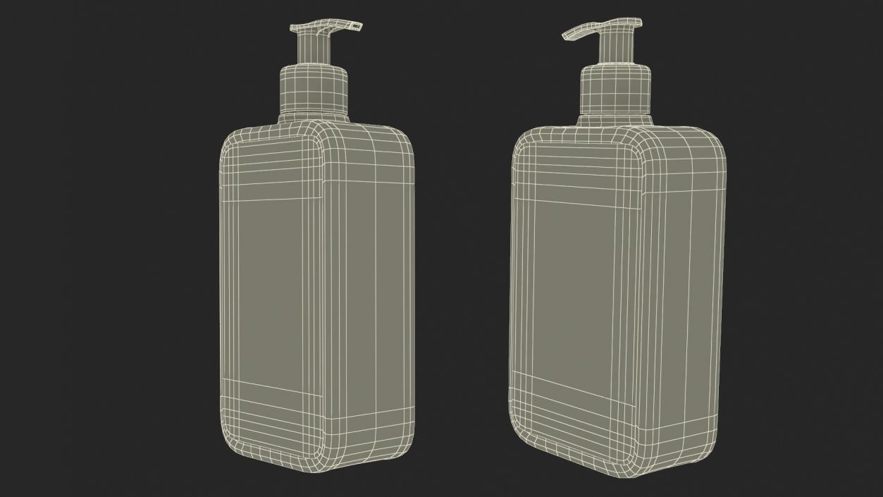 Cleanser Dispenser Bottle 473 ml 3D