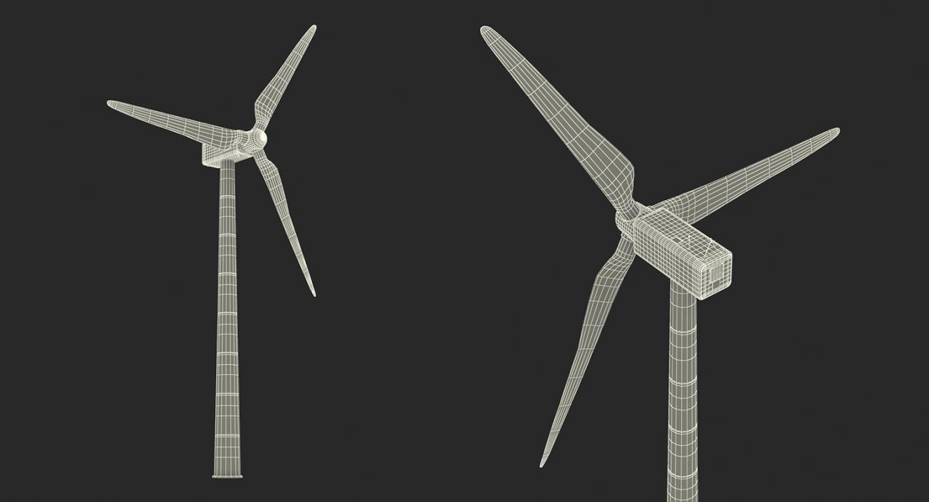 Wind Turbines Collection 3D model