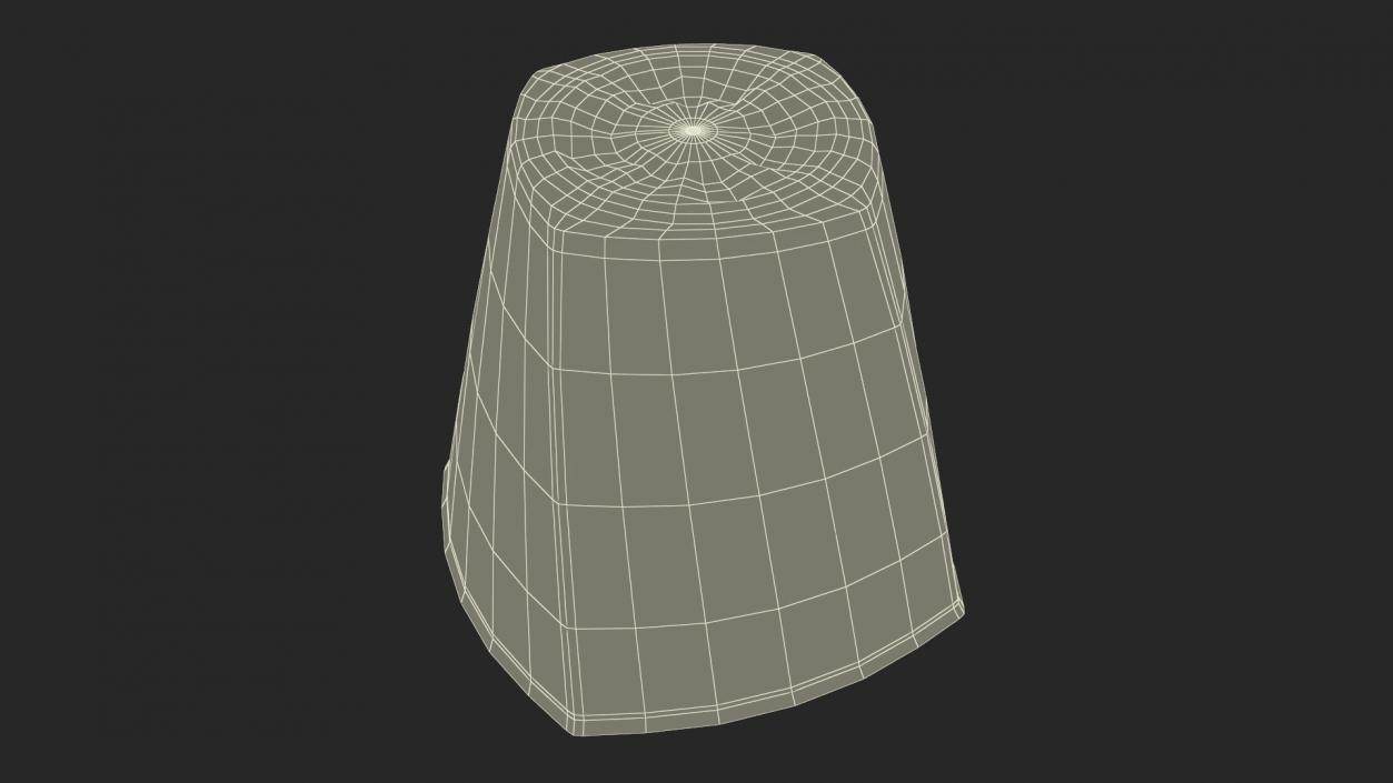 Square Twisted Rocks Glass With Whiskey 3D model