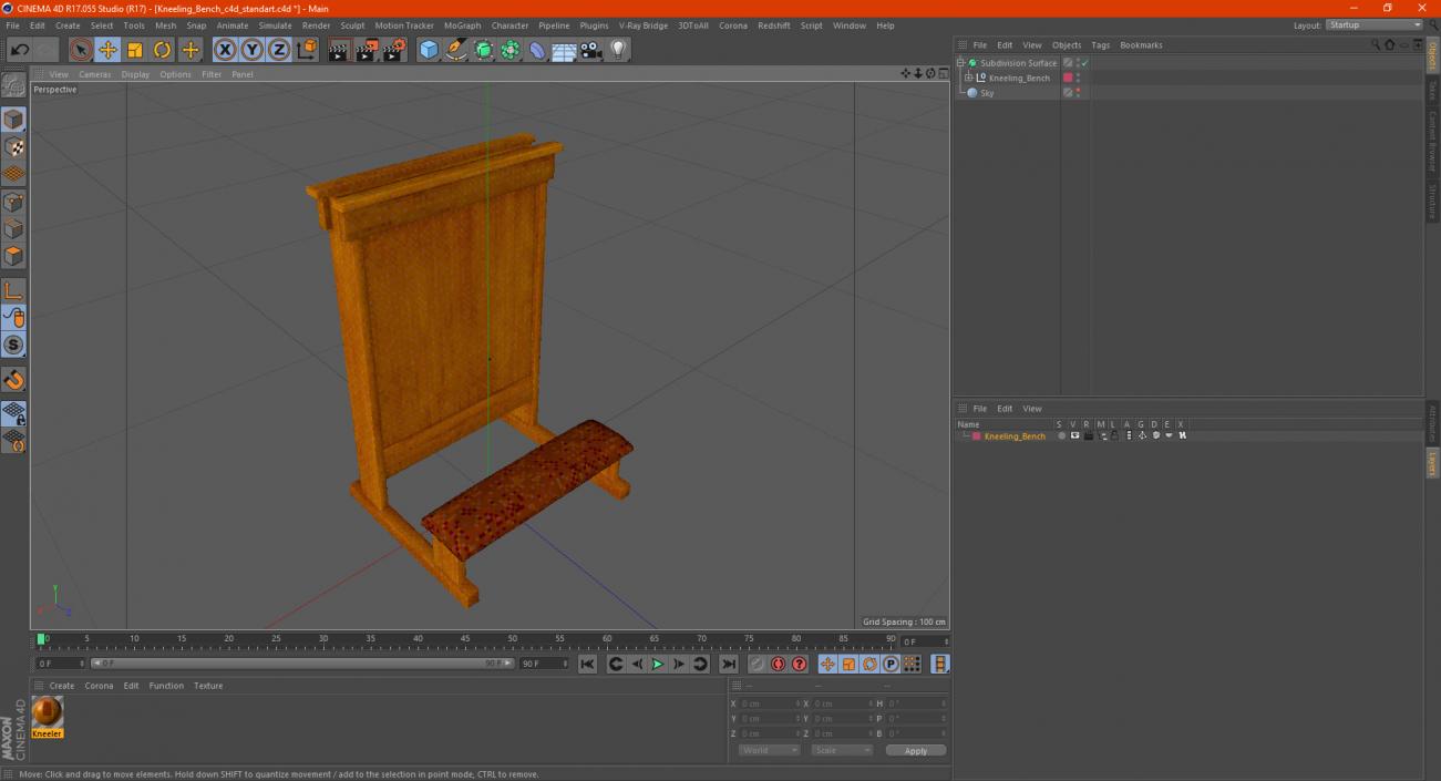 Kneeling Bench 3D model