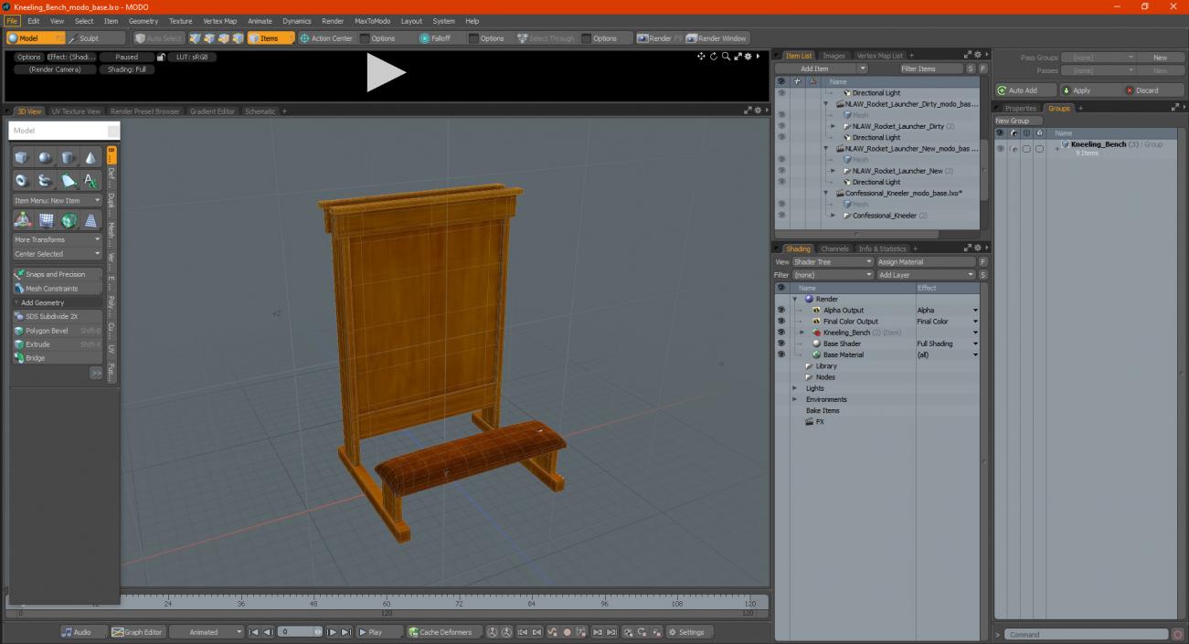 Kneeling Bench 3D model