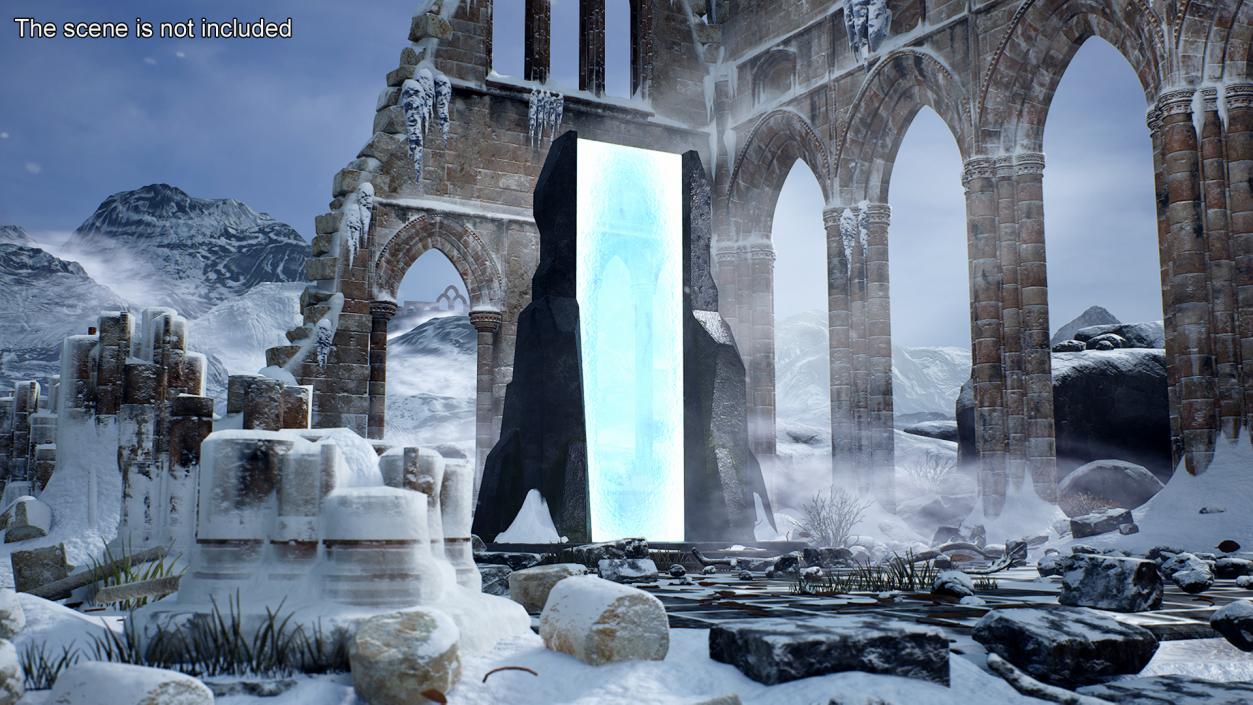 Fantasy Portal Gate 3D model