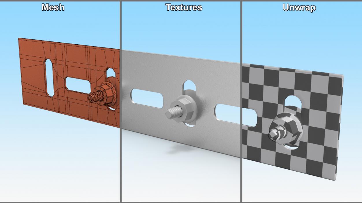 Cable Channel Fastener 3D