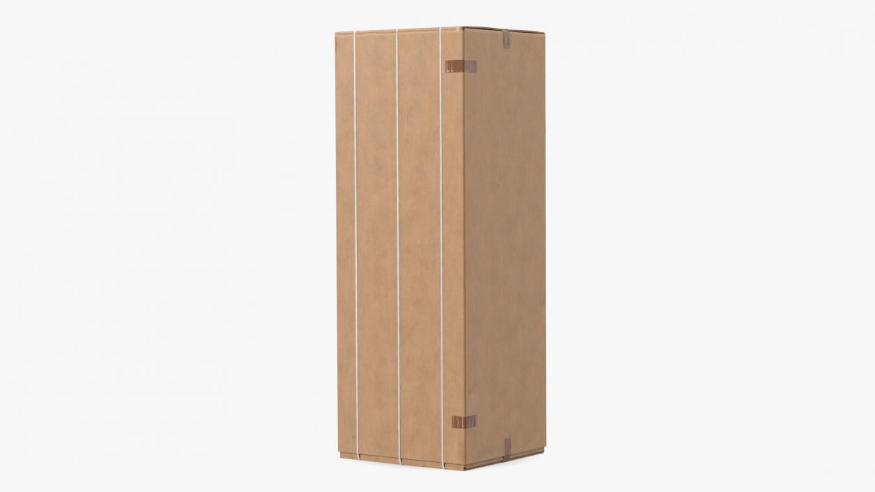 3D Dirty Big Carton Package Box model