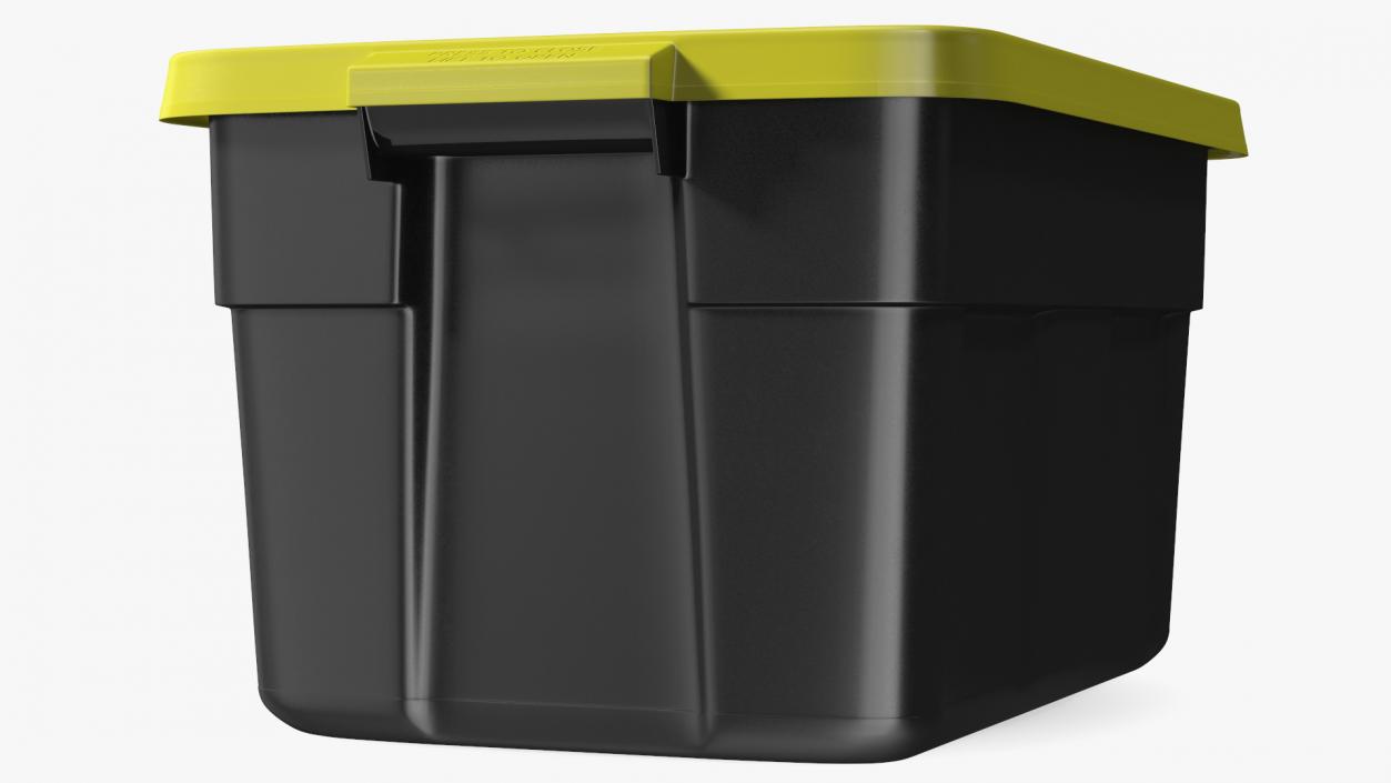 3D Stackable Storage Tote with Lid 14 Gallon