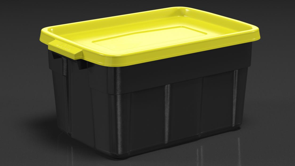 3D Stackable Storage Tote with Lid 14 Gallon