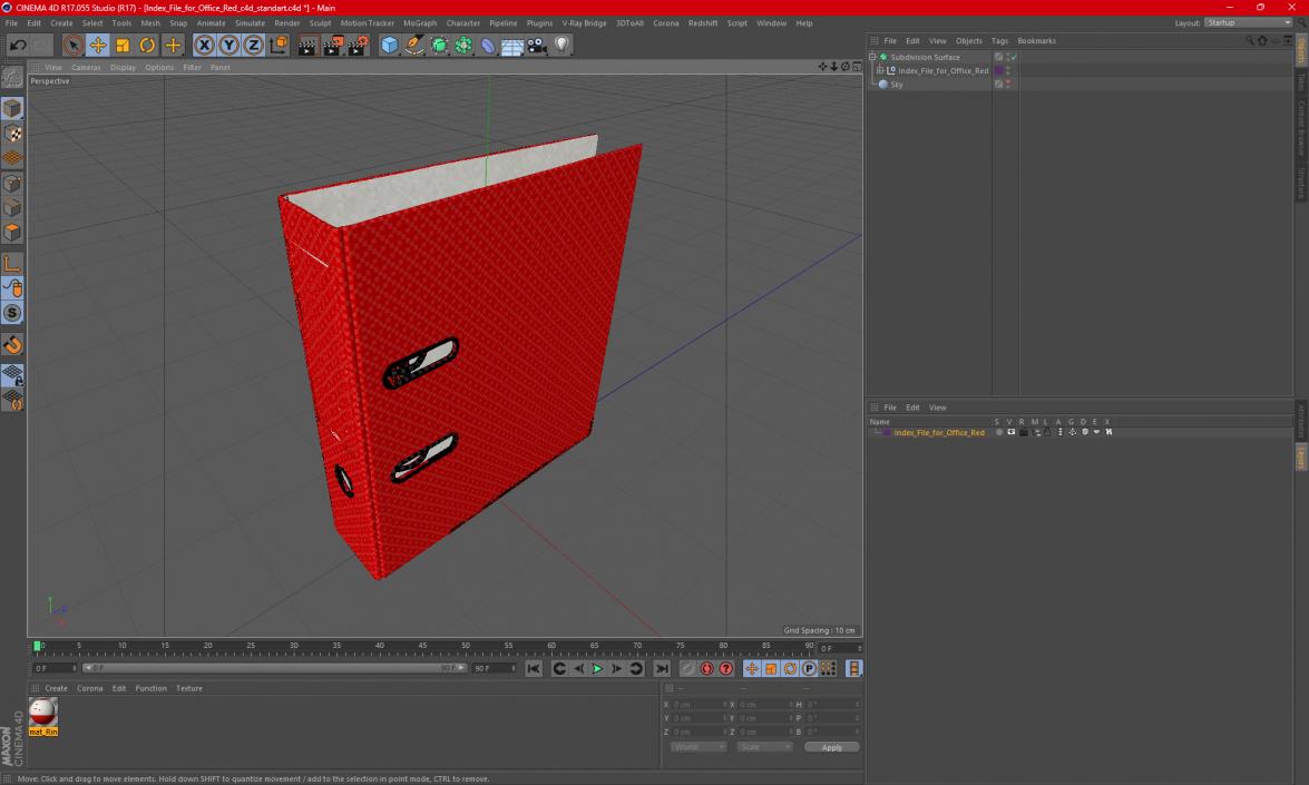 3D model Index File for Office Red