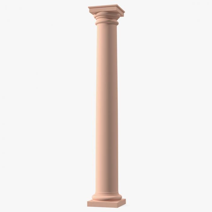 Sandstone Tuscan Order Classical Column 3D model