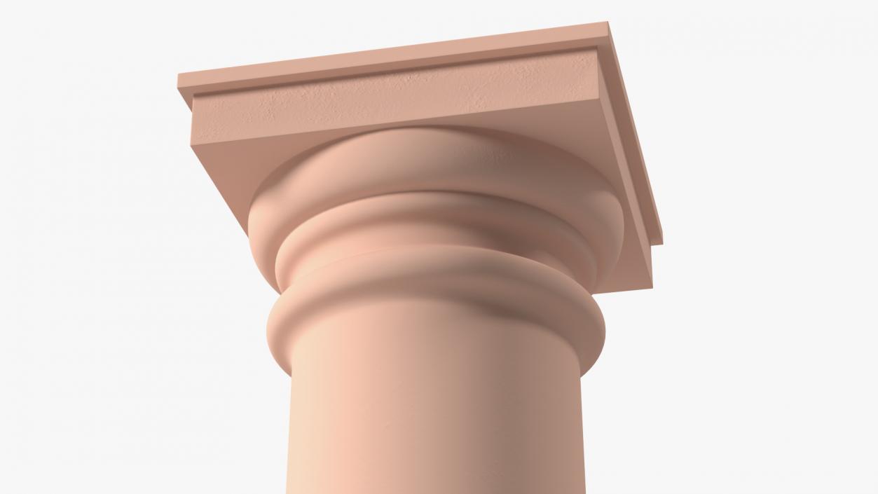 Sandstone Tuscan Order Classical Column 3D model