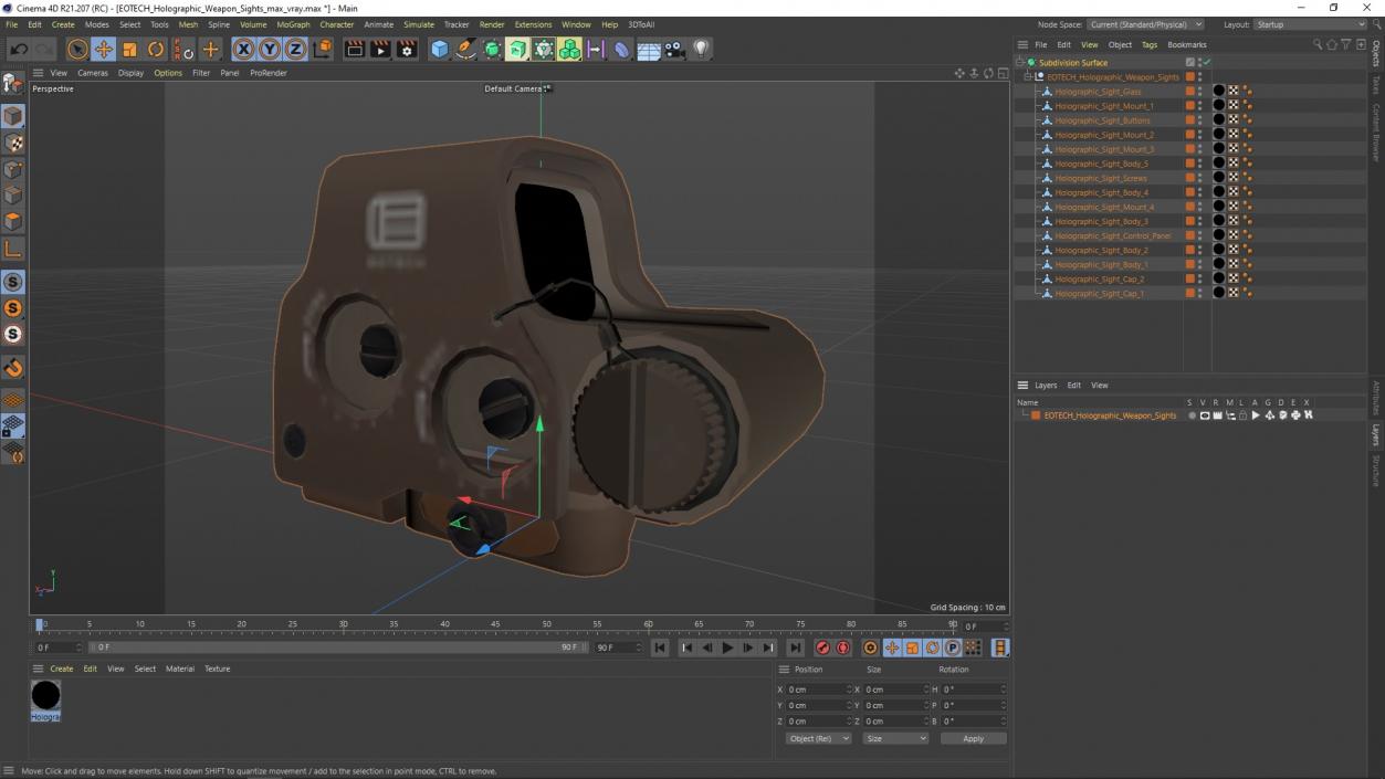 EOTECH Holographic Weapon Sights 2 3D model