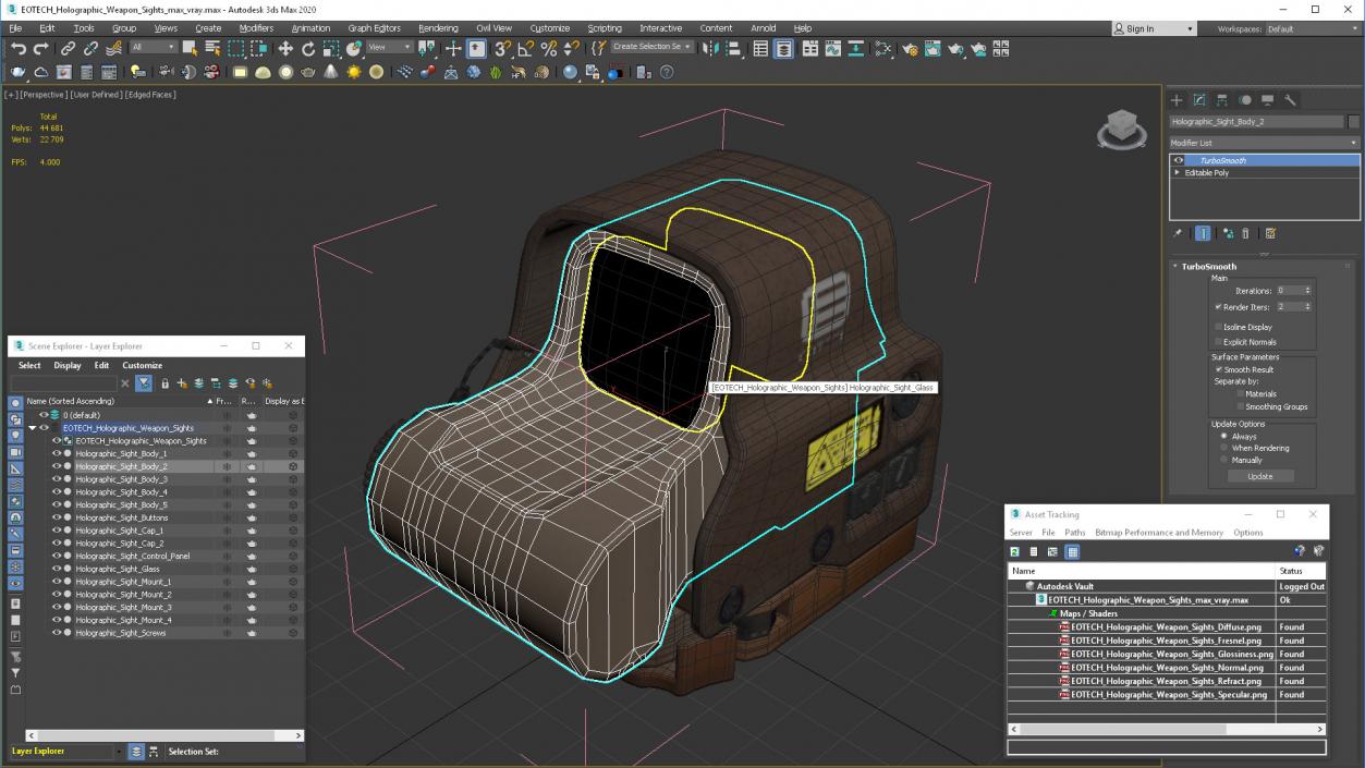 EOTECH Holographic Weapon Sights 2 3D model