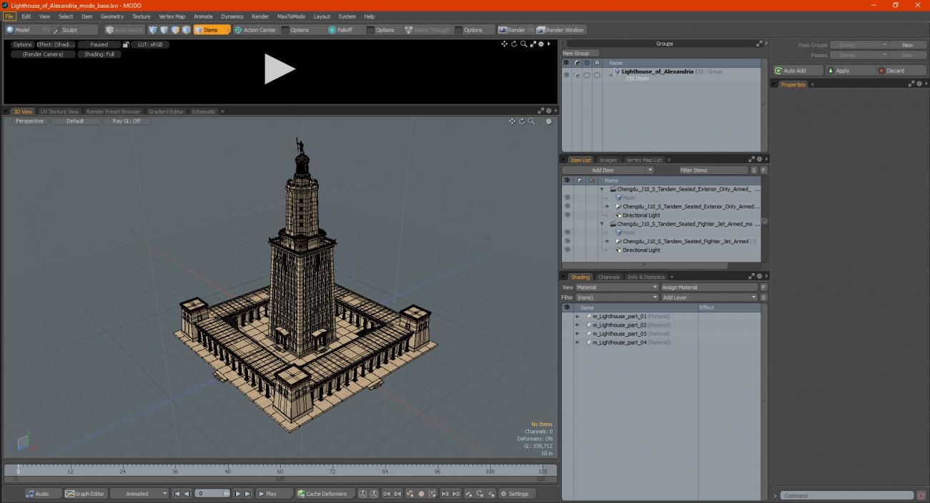 Lighthouse of Alexandria 3D model