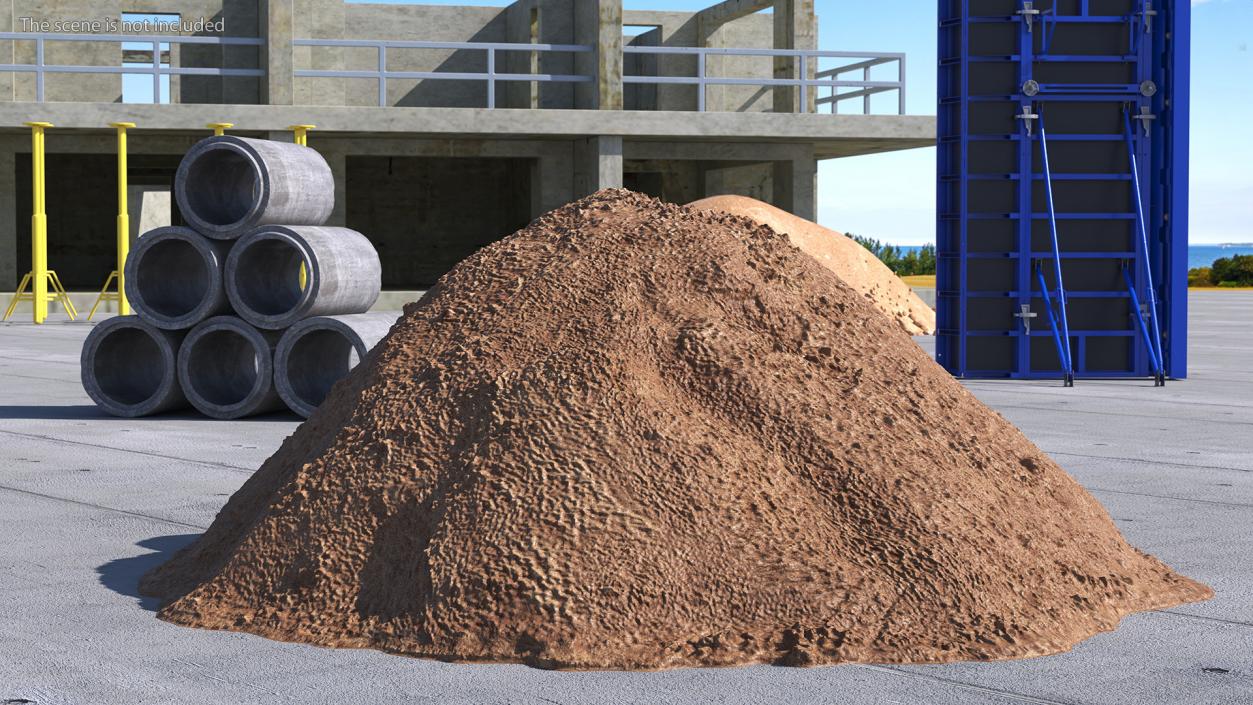 3D model Pile of Construction Sand