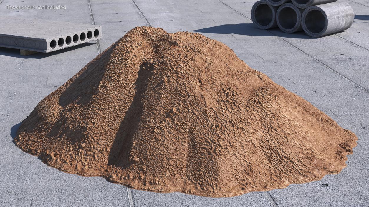 3D model Pile of Construction Sand