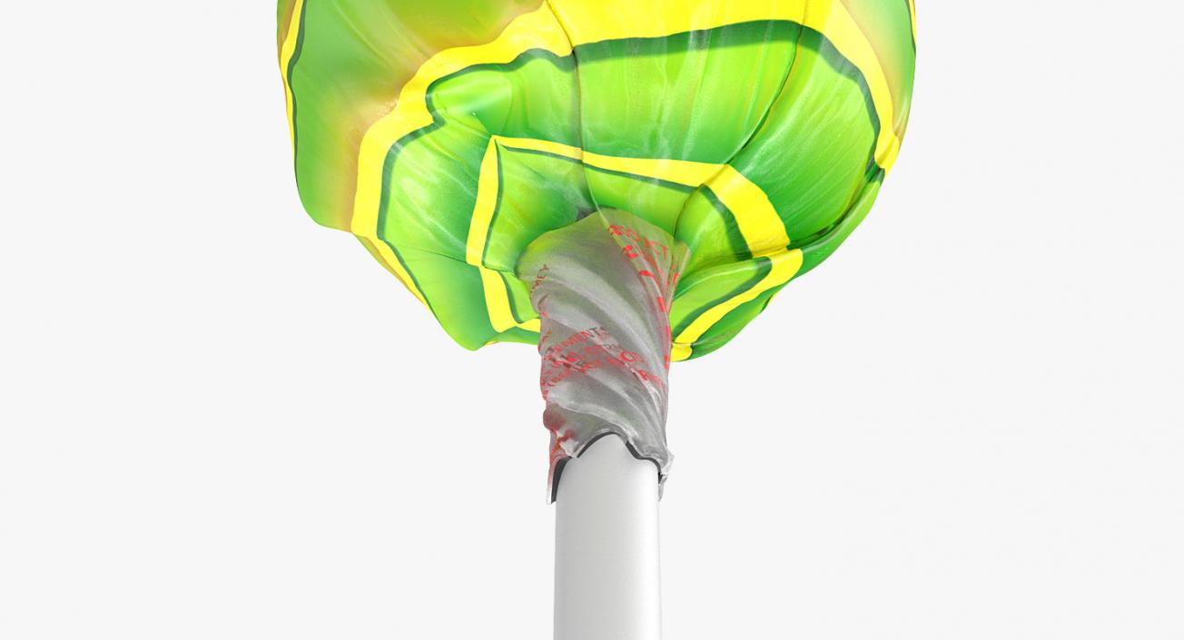 Apple Lollipop Chupa Chups Wrapped 3D model