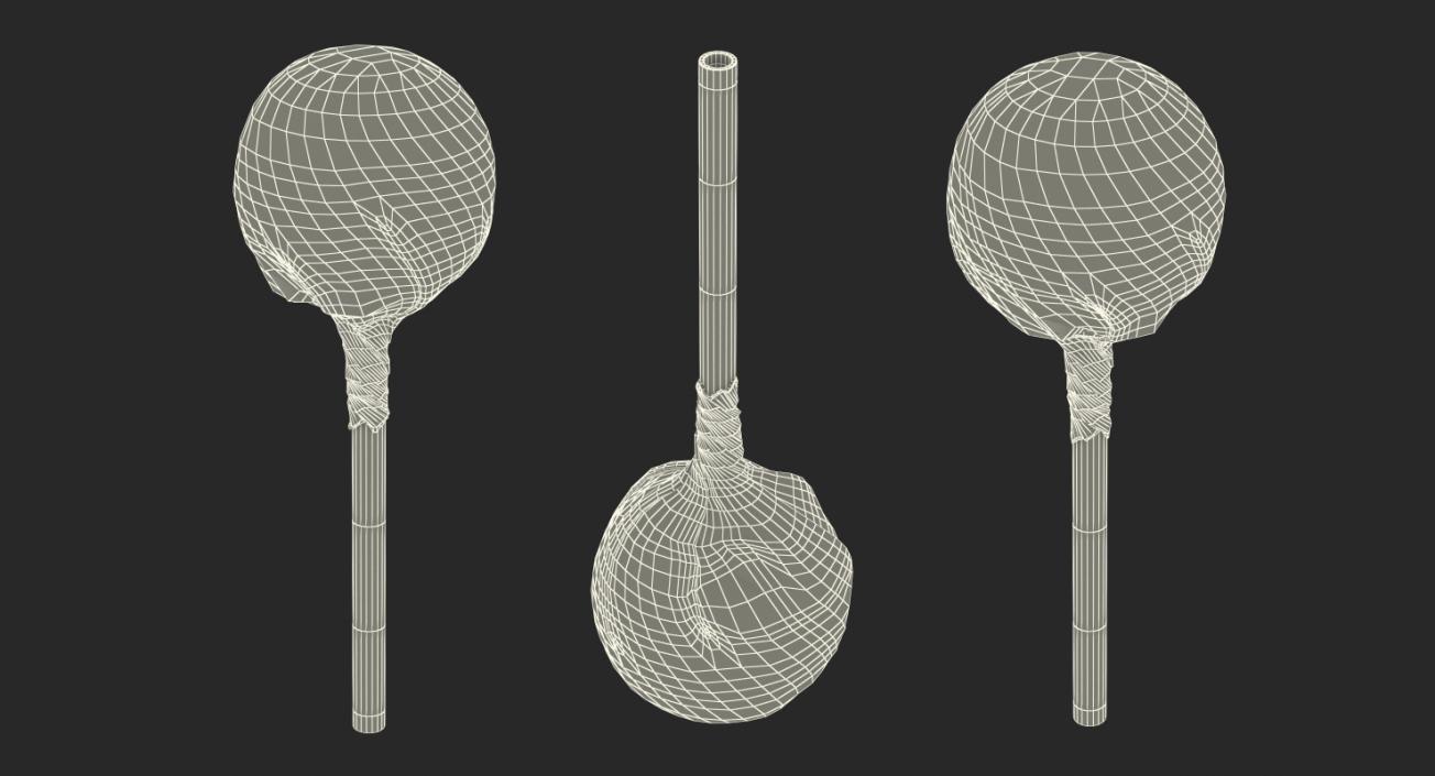 Apple Lollipop Chupa Chups Wrapped 3D model