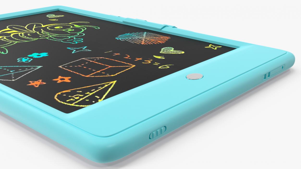 LCD Writing Tablet for Kids Blue 3D