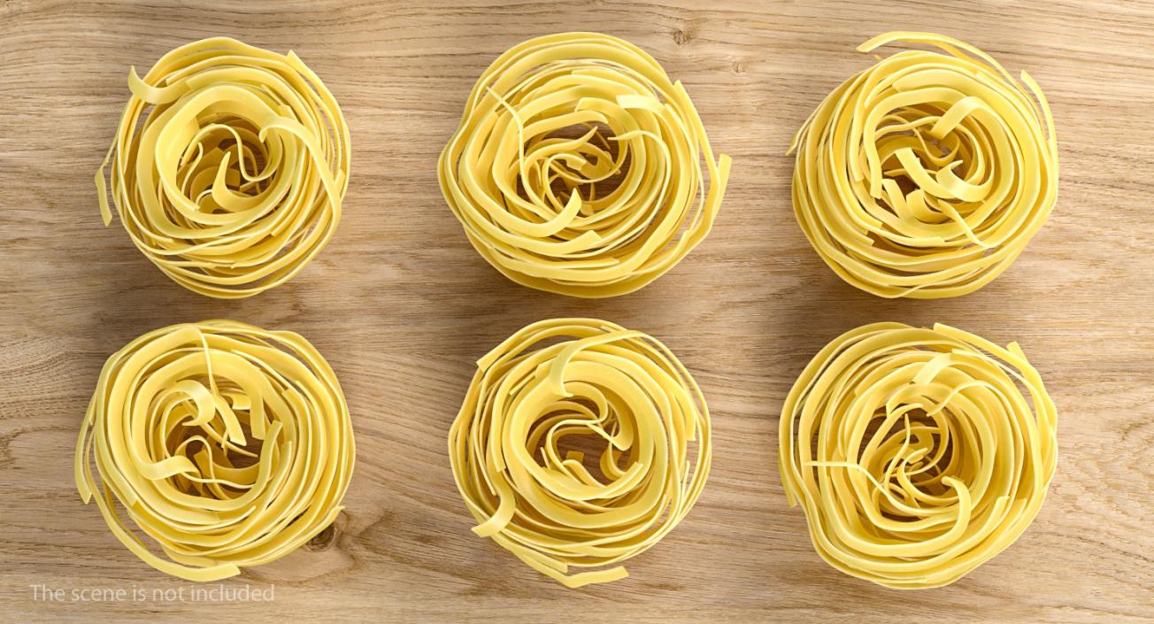 Raw Pasta Nest 3D model