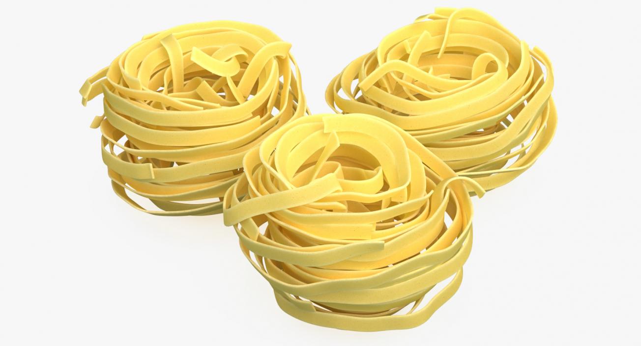 Raw Pasta Nest 3D model