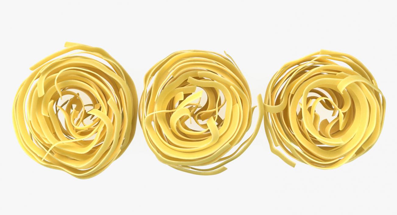 Raw Pasta Nest 3D model