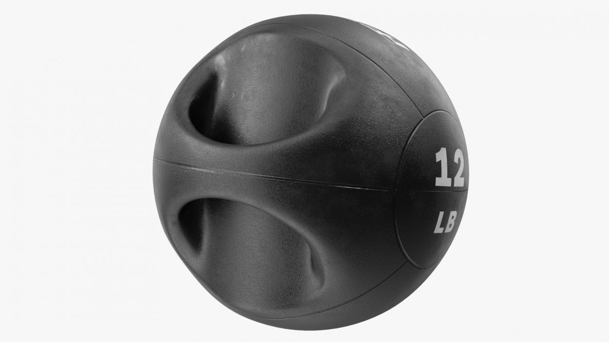 3D Dual Grip Medicine Ball 12LB model