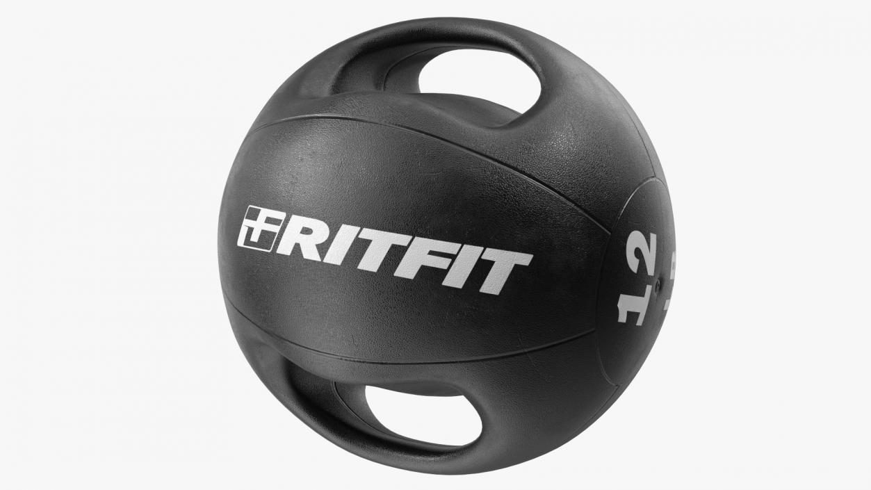 3D Dual Grip Medicine Ball 12LB model