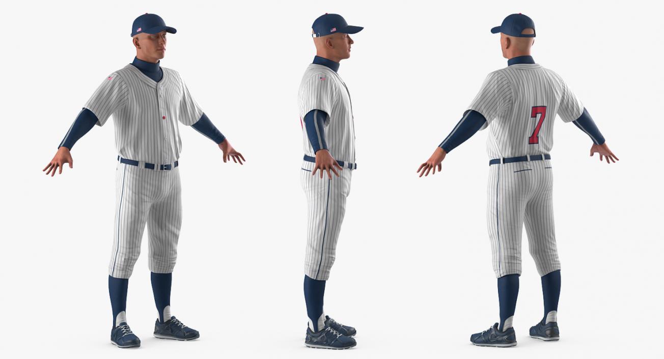 Baseball Player Rigged Generic 5 3D