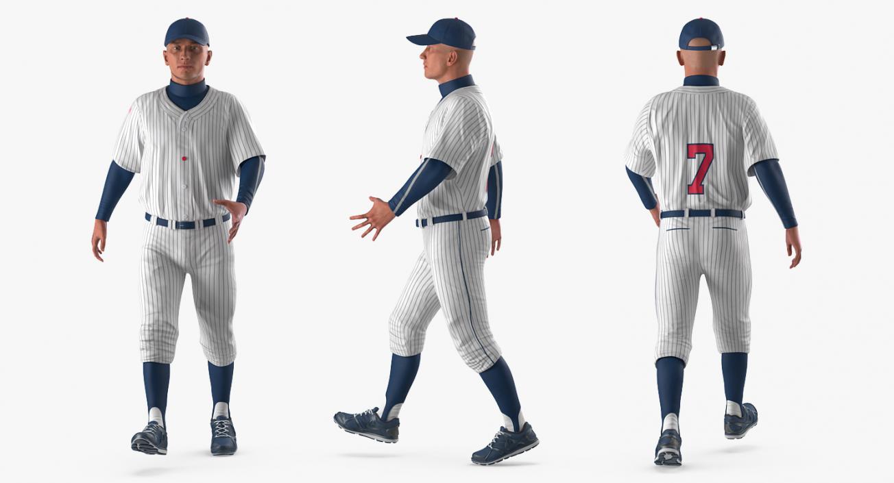 Baseball Player Rigged Generic 5 3D