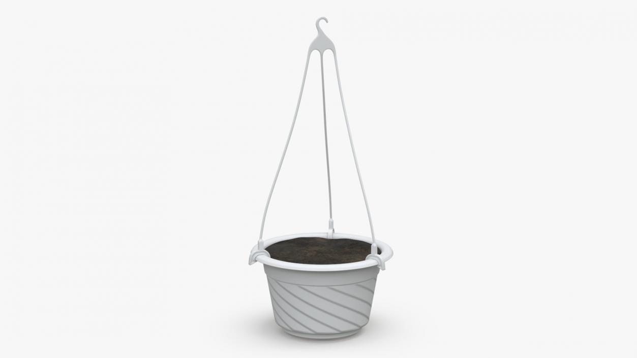 Hanging Plant Pot with Substrate 3D