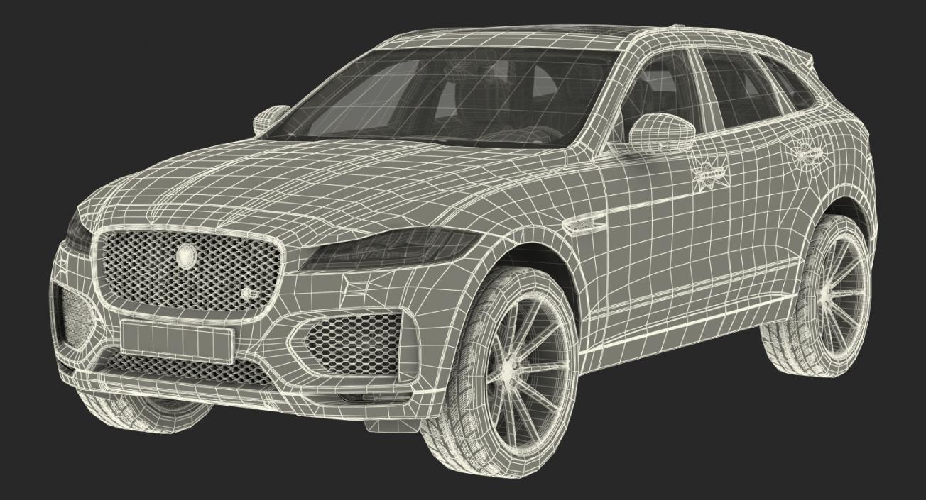 3D Jaguar F-Pace 2017 model