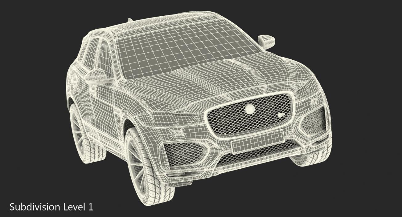 3D Jaguar F-Pace 2017 model